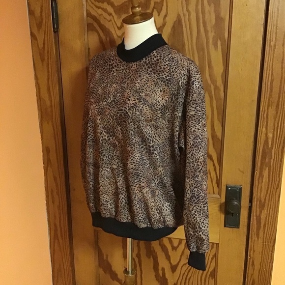 3 for 20 $ bundle Vintage 90s leopard print long sleeve top - Picture 6 of 10